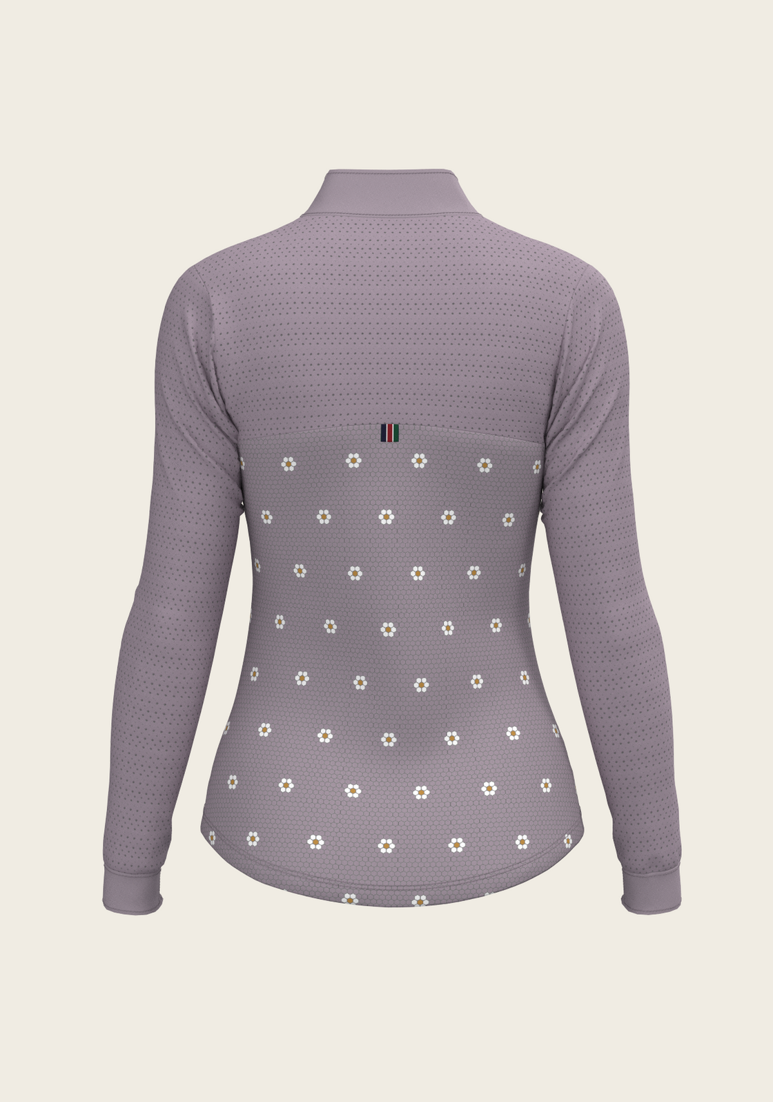 Mosaic Daises in Lavender Long Sleeve Sport Sun Shirt