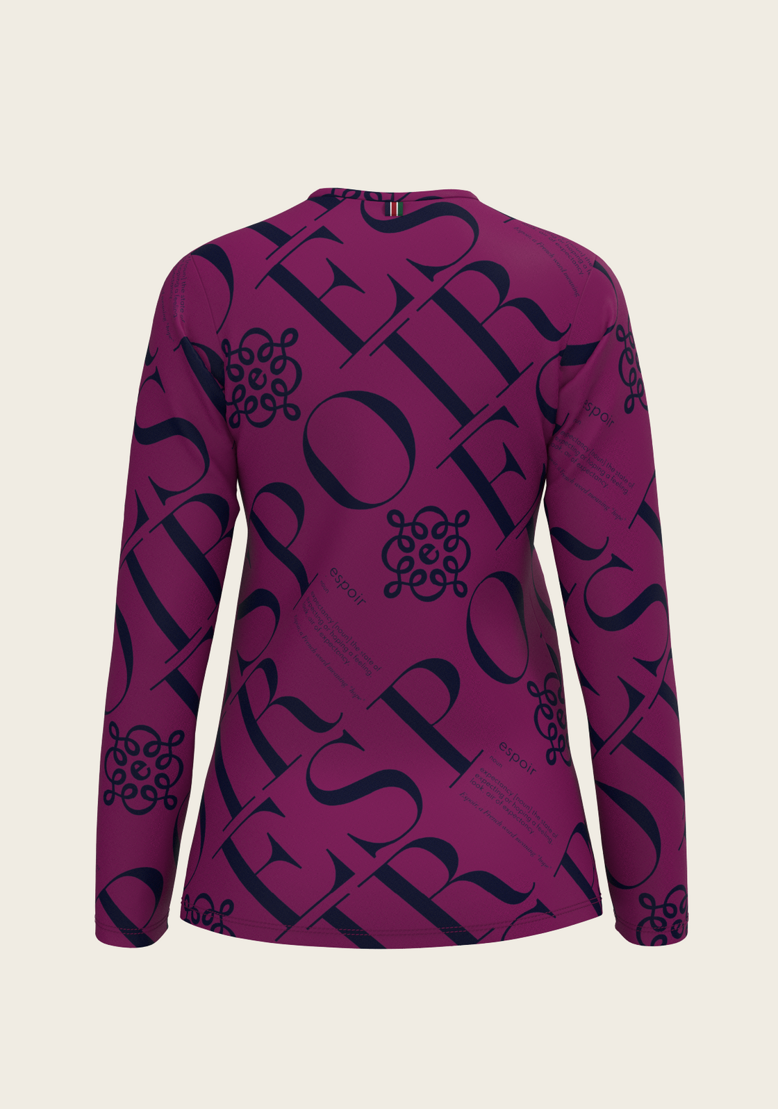 ESPOIR Berry Long Sleeve Sport T-Shirt