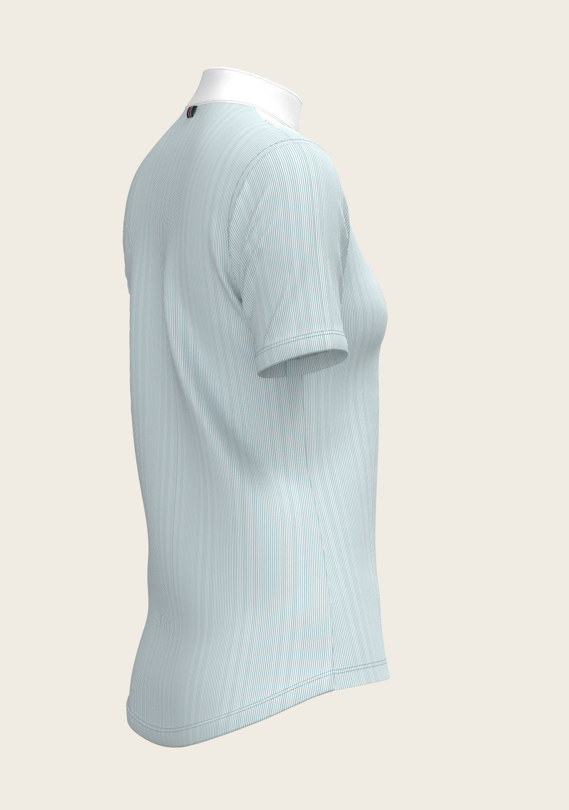 PRE ORDER • Stripes in Sky Blue Short Pleated Short Sleeve Show Shirt