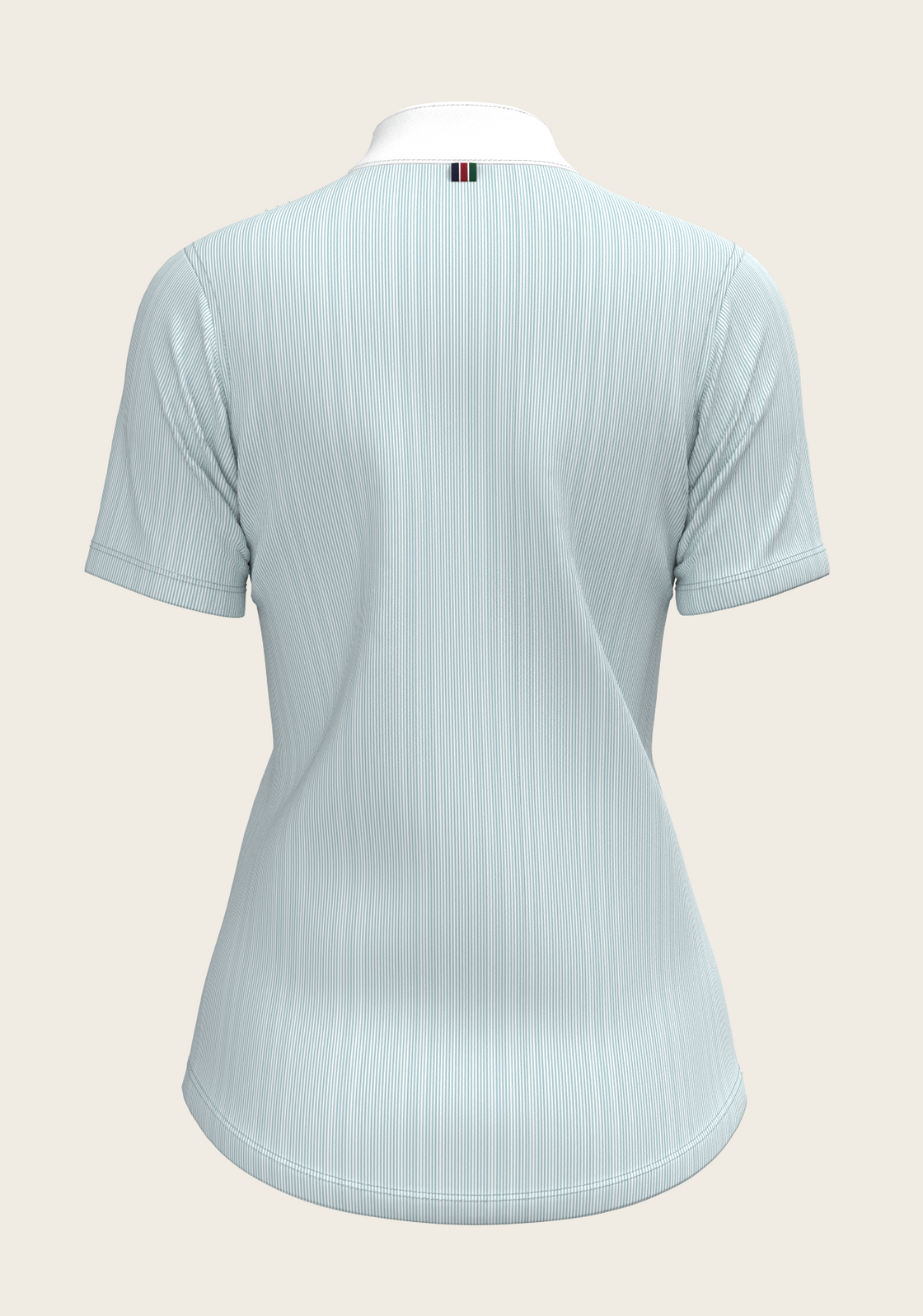  Stripes in Sky Blue Short Pleated Short Sleeve Show Shirt