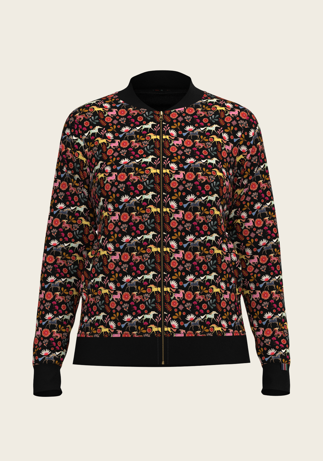  Bouquet on Black Reversible Jacket