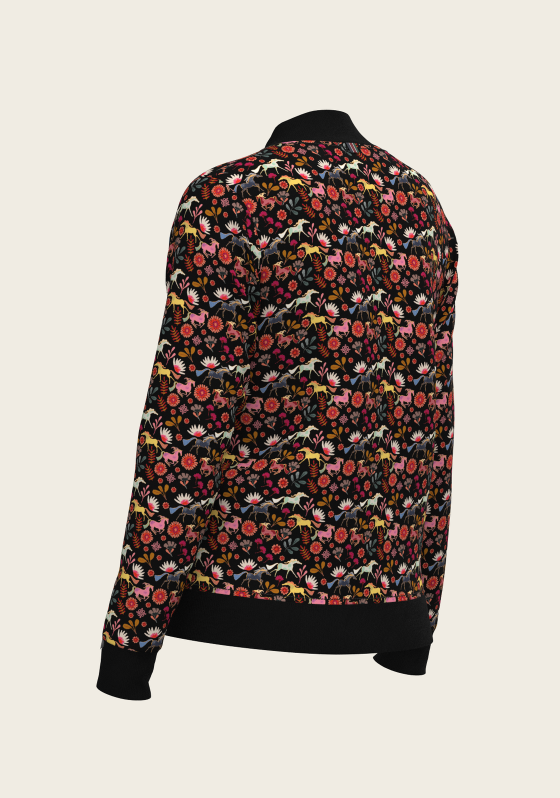  Bouquet on Black Reversible Jacket