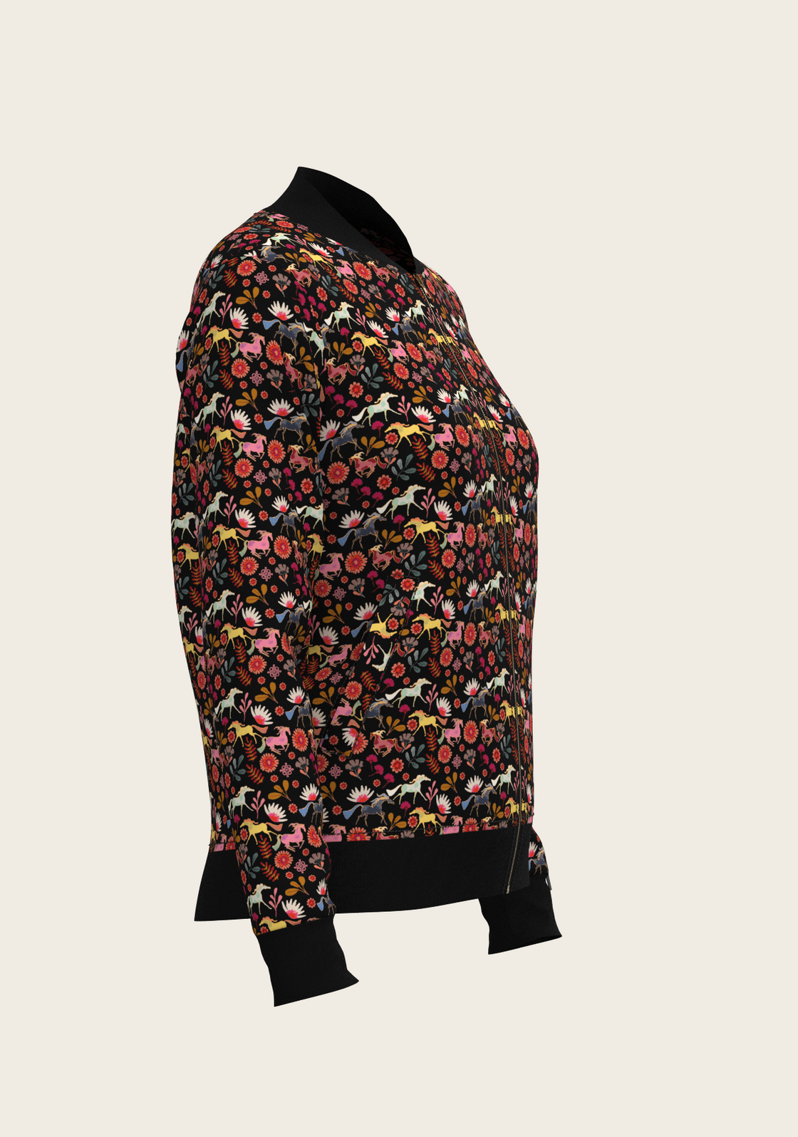 PRE ORDER • Bouquet on Black Reversible Jacket