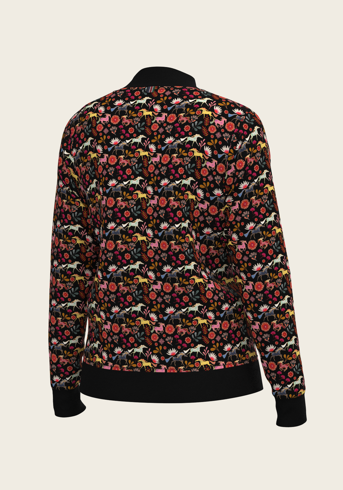  Bouquet on Black Reversible Jacket