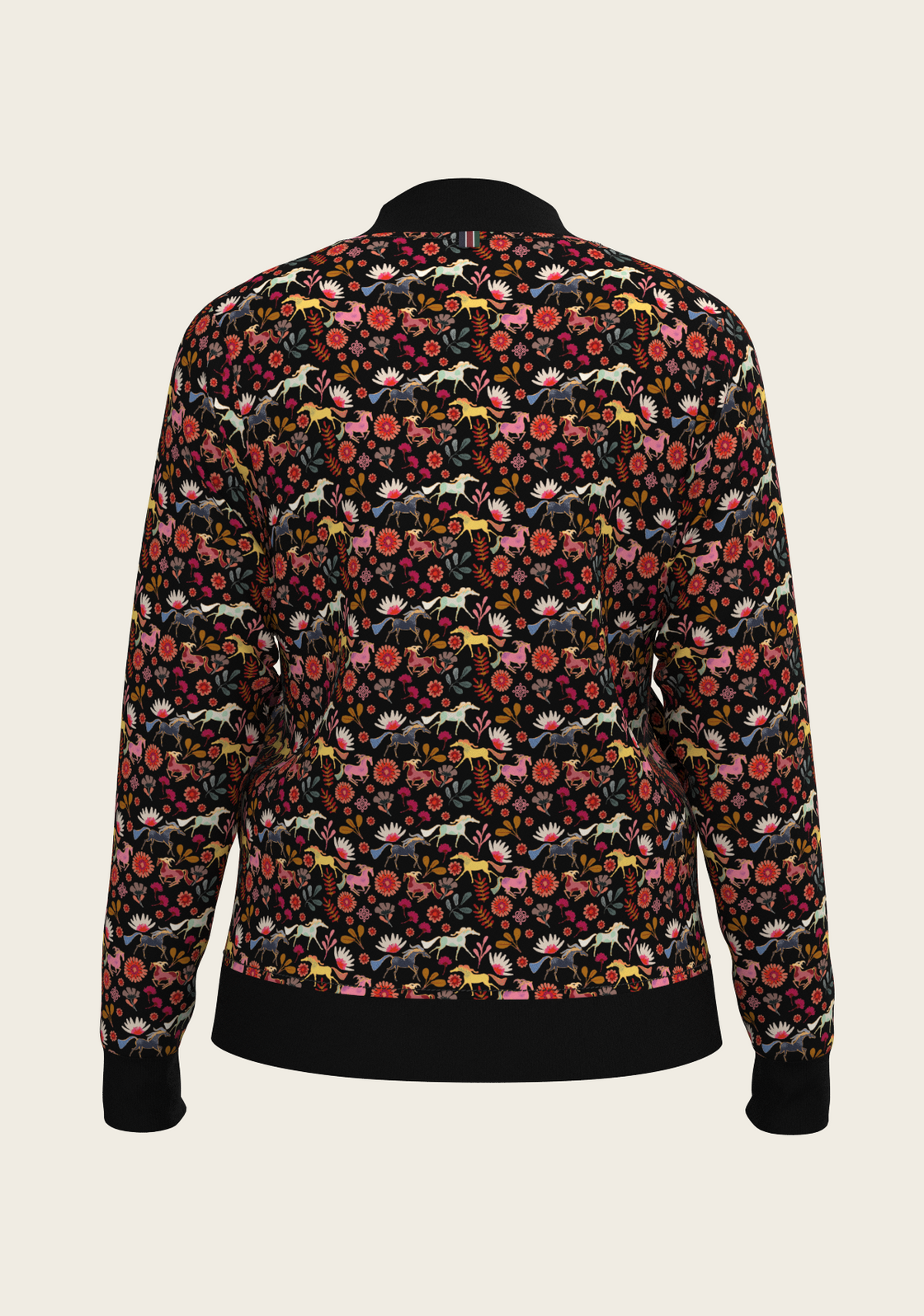  Bouquet on Black Reversible Jacket