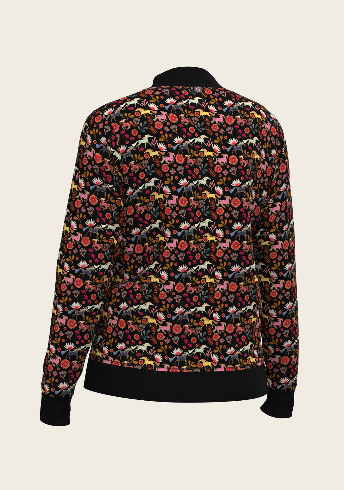  Bouquet on Black Reversible Jacket