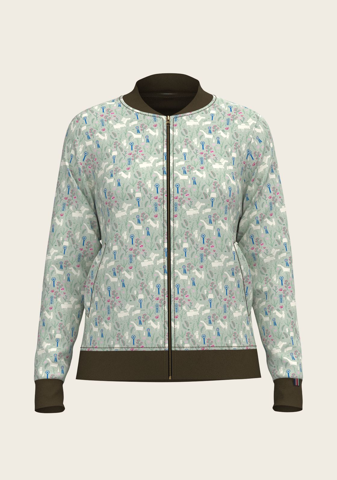  Grapeleaf Rosettes Reversible Jacket