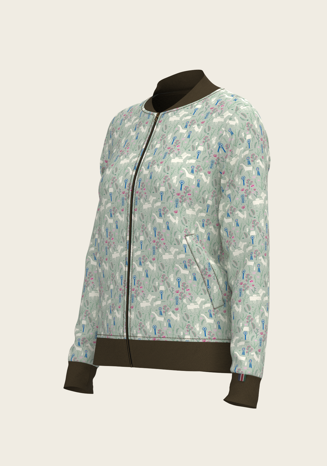  Grapeleaf Rosettes Reversible Jacket