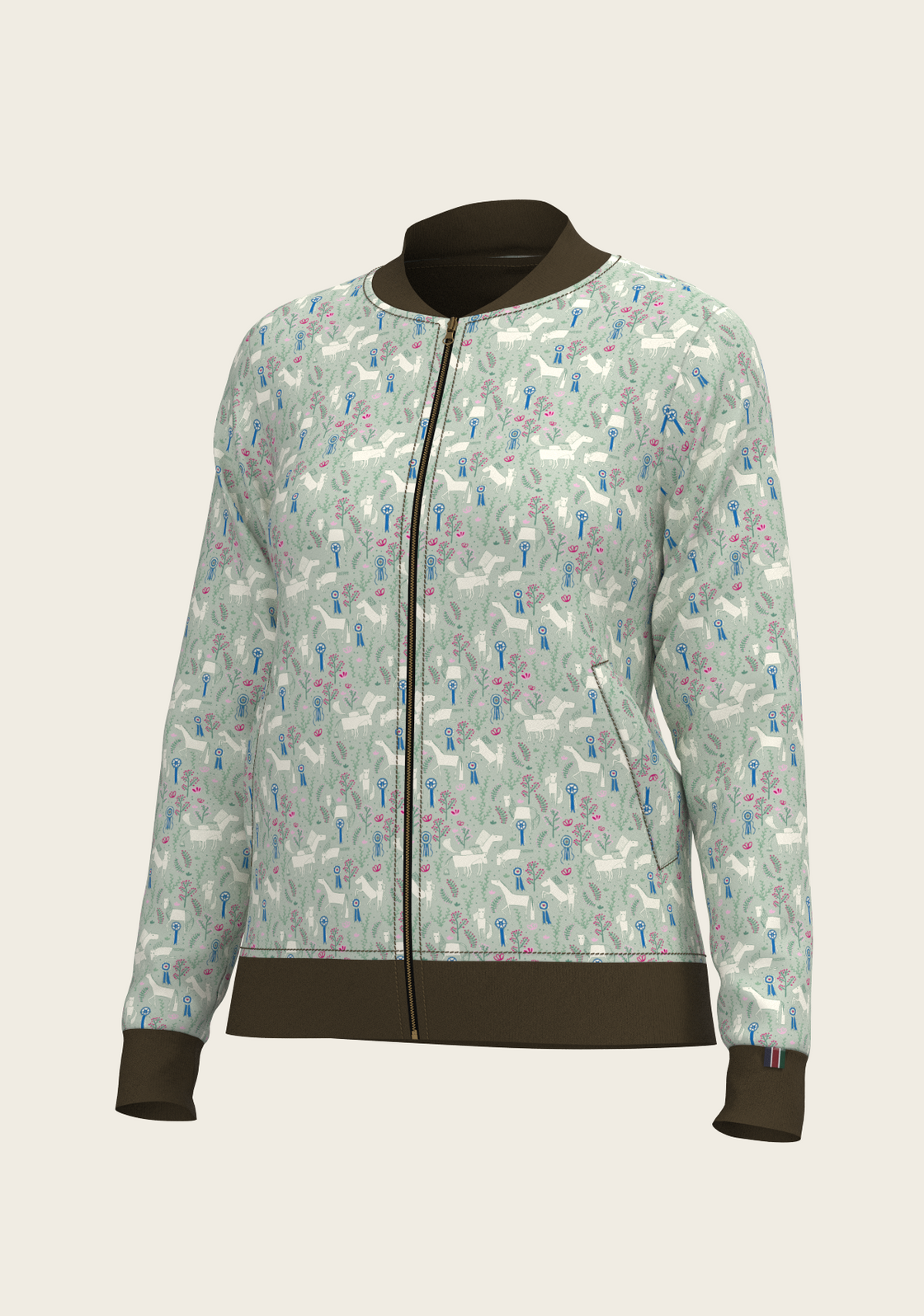  Grapeleaf Rosettes Reversible Jacket