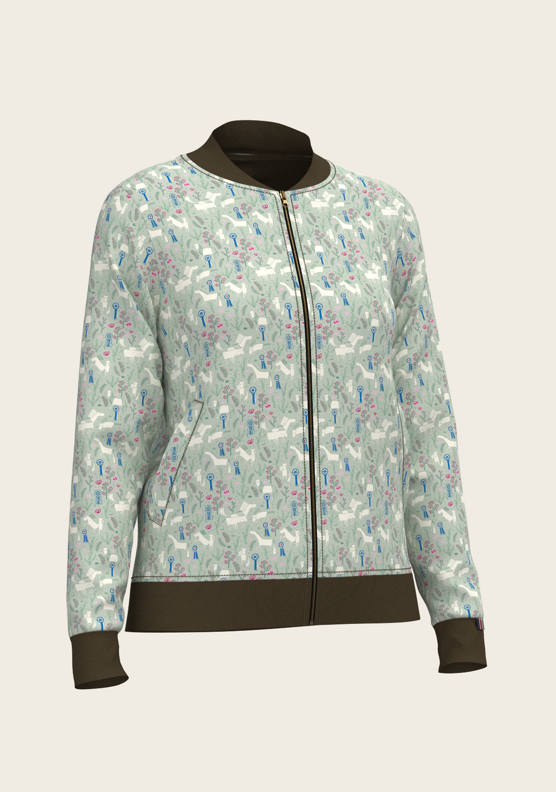  Grapeleaf Rosettes Reversible Jacket