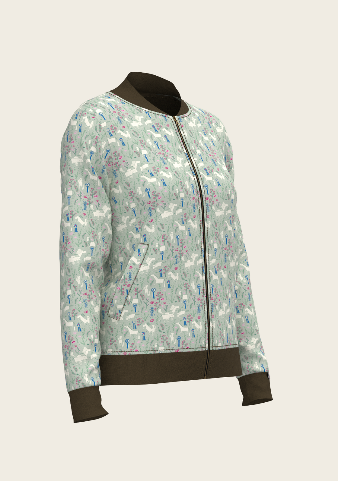  Grapeleaf Rosettes Reversible Jacket