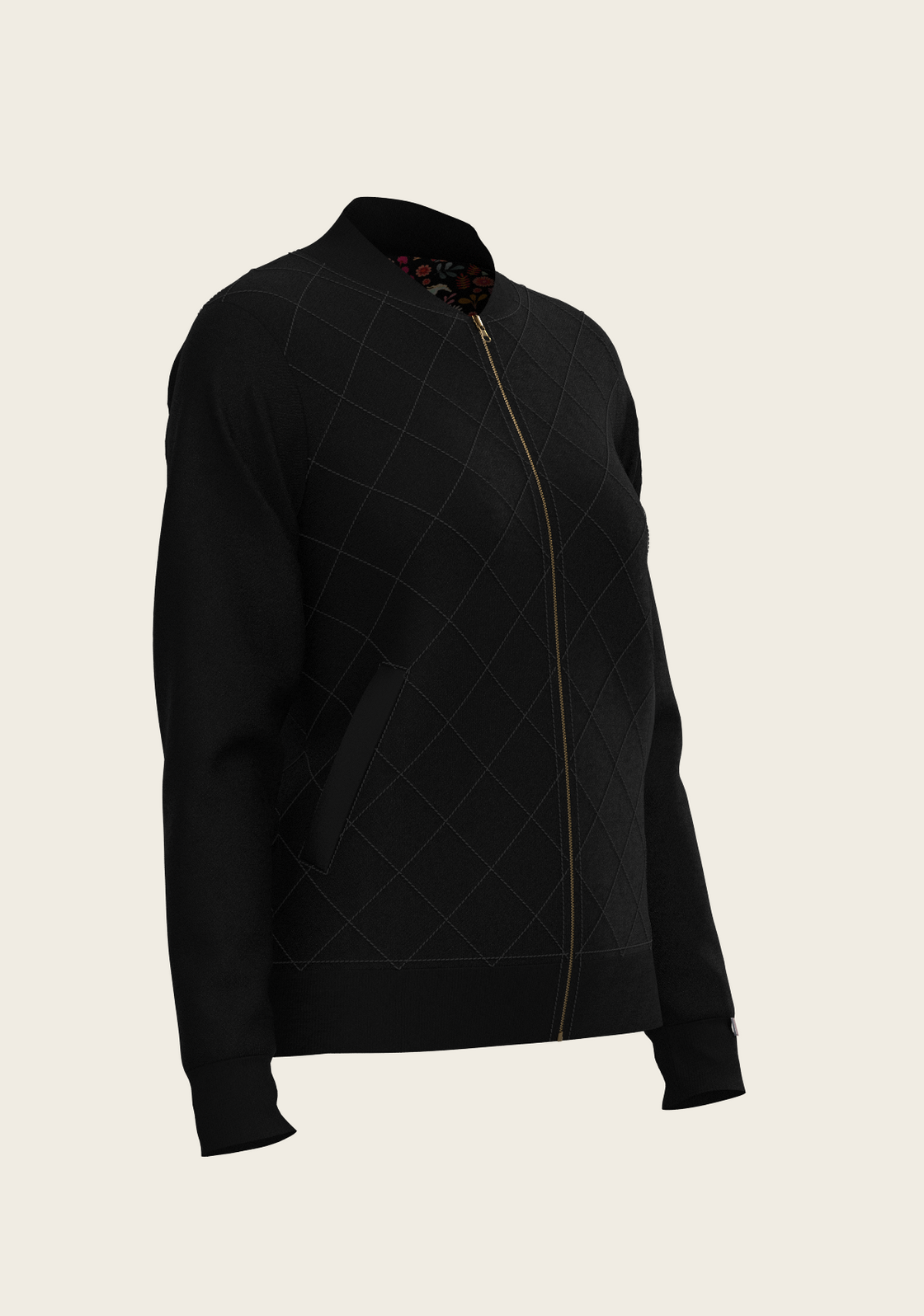 PRE ORDER • Bouquet on Black Reversible Jacket