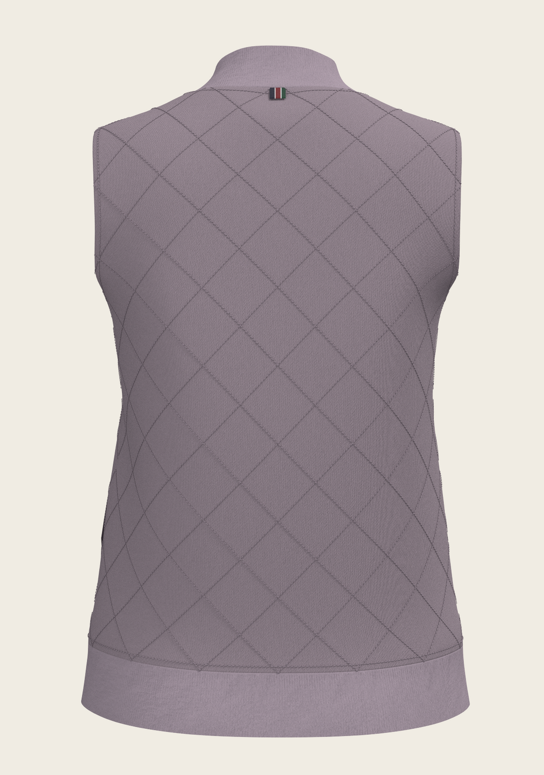 Mosaic Daisies in Lavender Reversible Sleeveless Warmup Vest