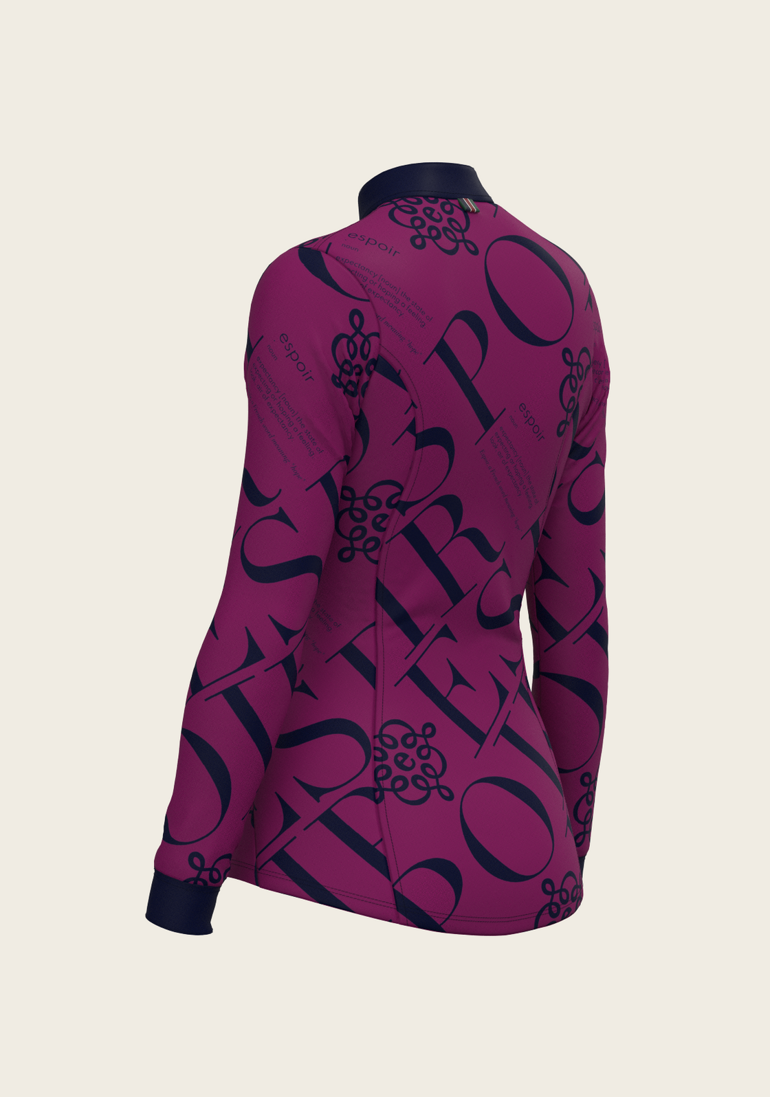 ESPOIR in Berry Quarter Zip Sun Shirt