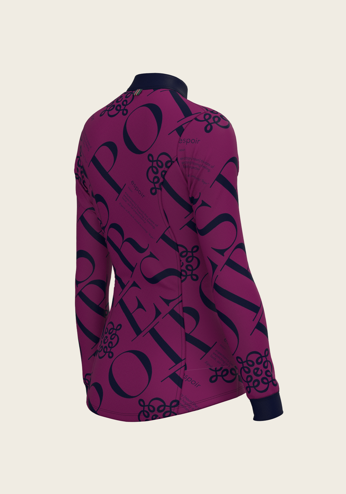 ESPOIR in Berry Quarter Zip Sun Shirt