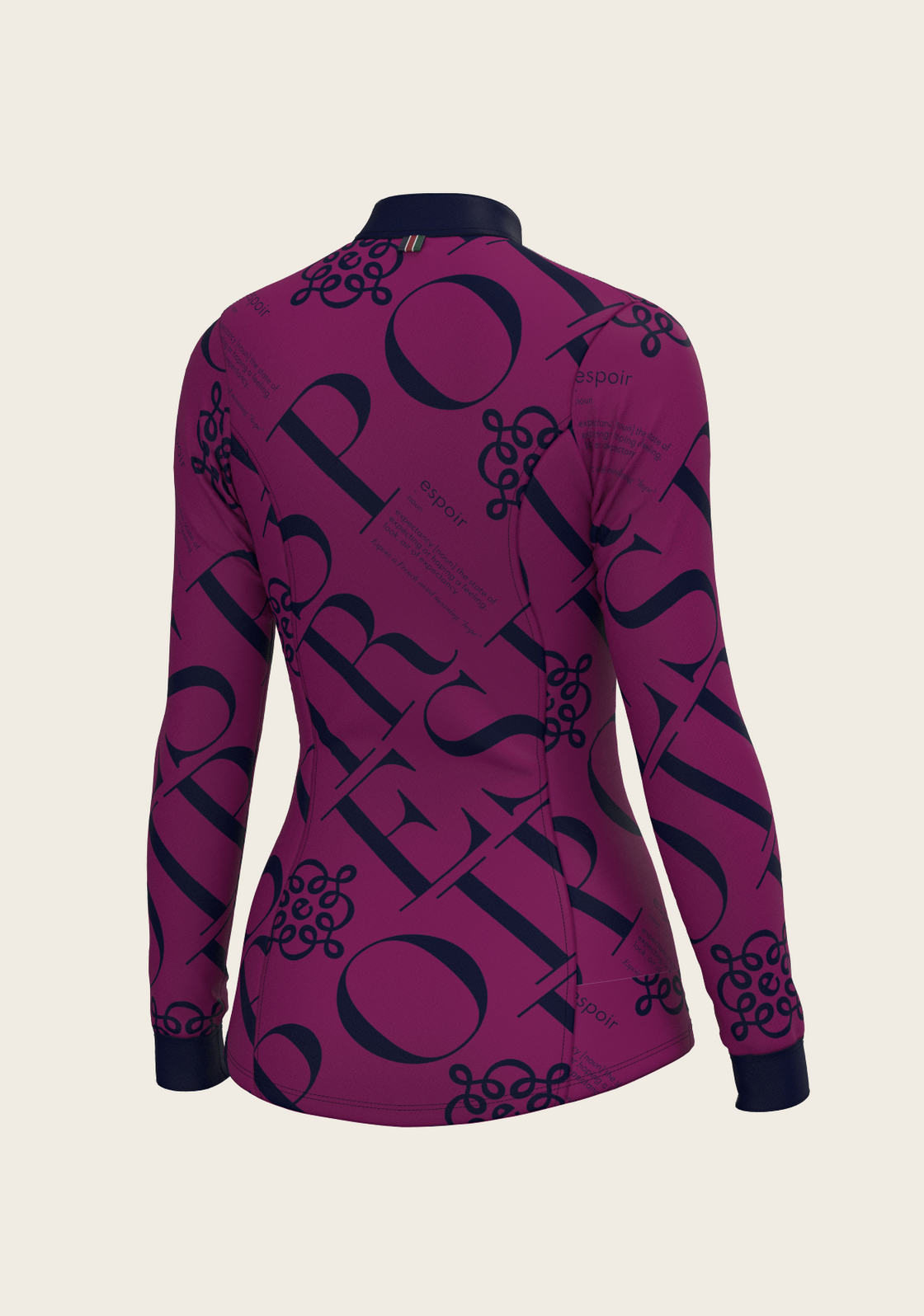 ESPOIR in Berry Quarter Zip Sun Shirt