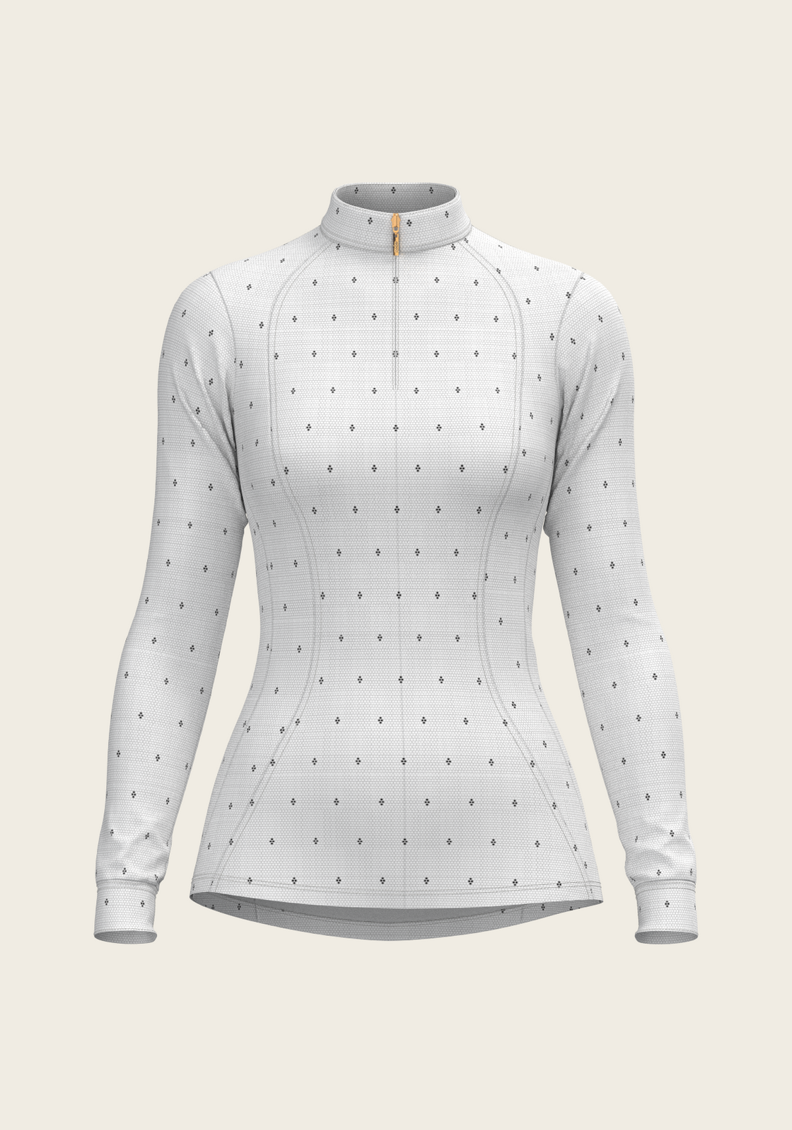 Mosaic 4 Dot Quarter Zip Sun Shirt – Espoir Equestrian Mosaic 4 Dot Quarter Zip Sun Shirt – Espoir Equestrian