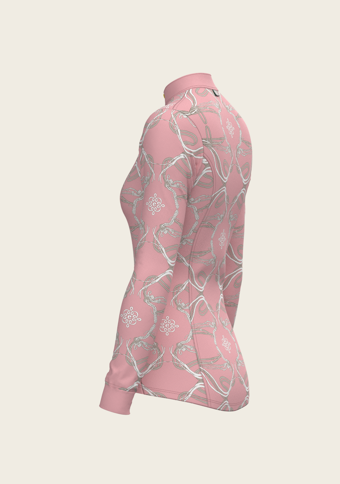Roped Bridles on Rose Quarter Zip Sun Shirt