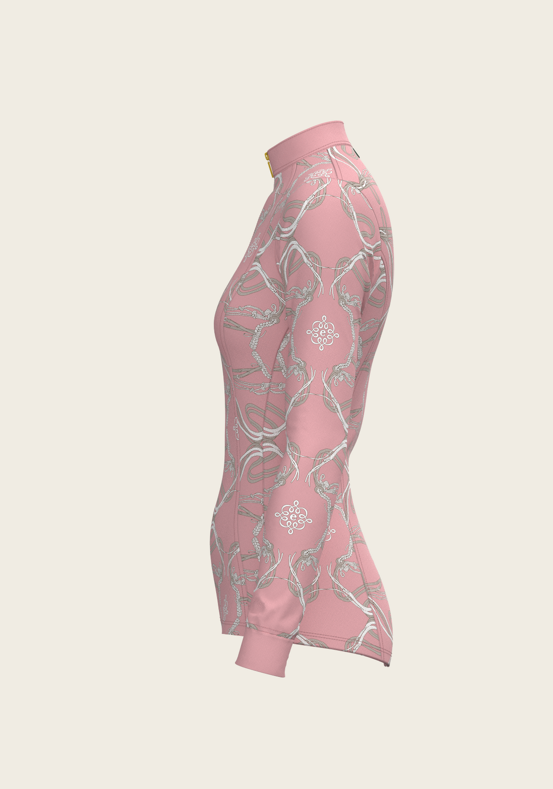 Roped Bridles on Rose Quarter Zip Sun Shirt