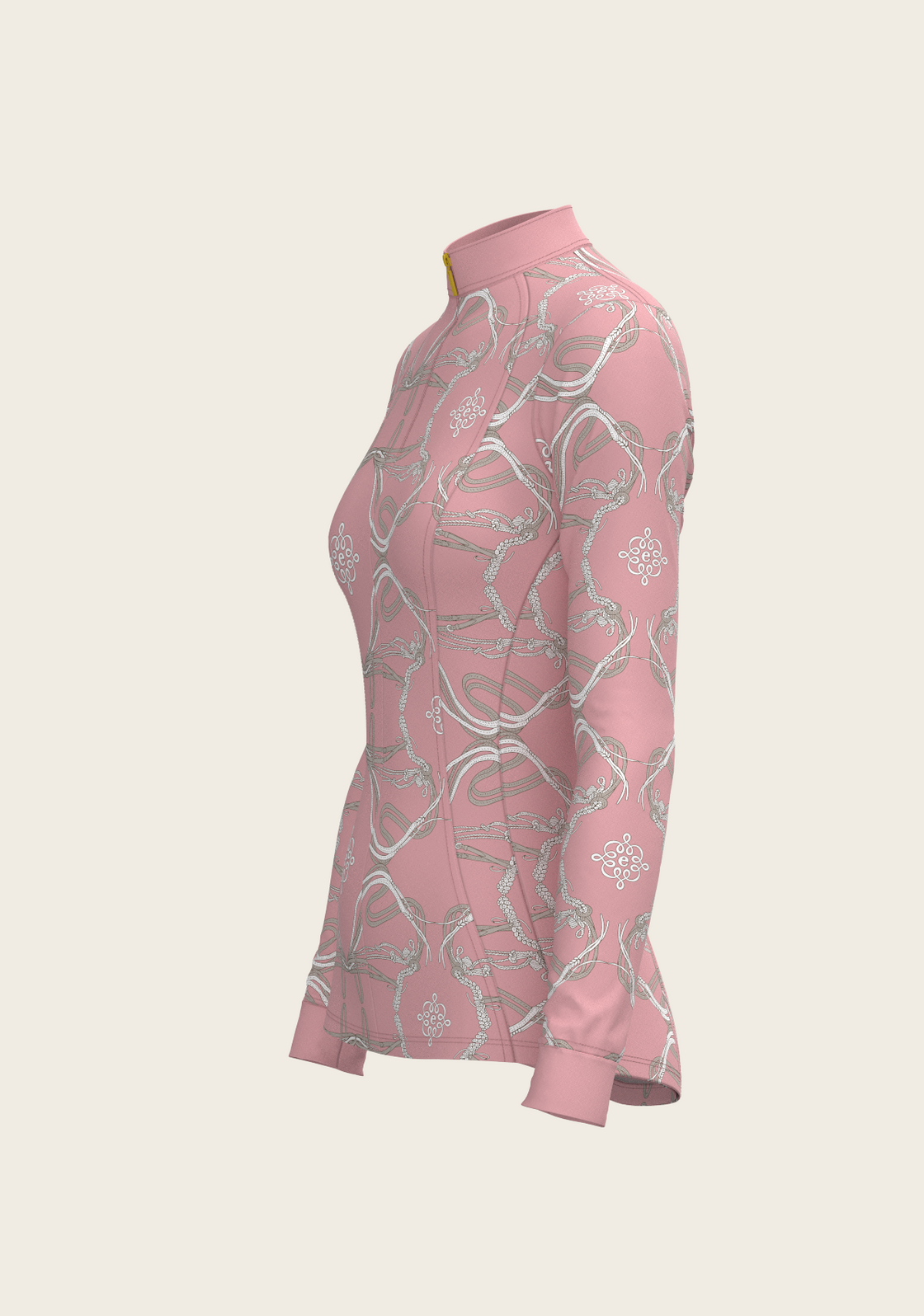 Roped Bridles on Rose Quarter Zip Sun Shirt