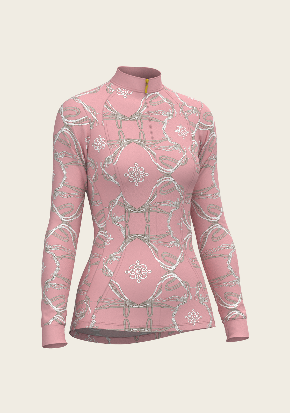 Roped Bridles on Rose Quarter Zip Sun Shirt