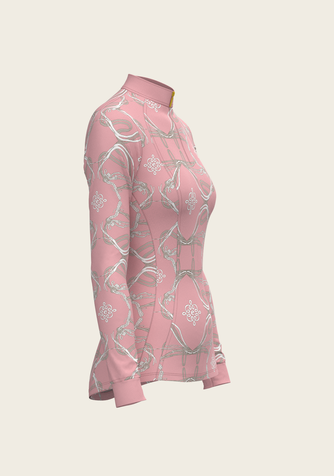 Roped Bridles on Rose Quarter Zip Sun Shirt