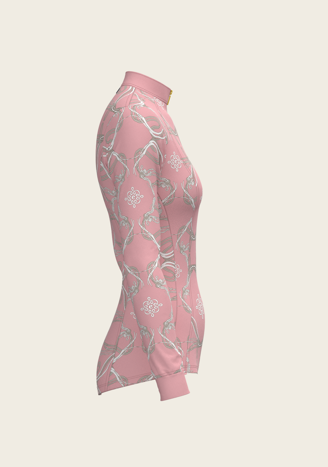 Roped Bridles on Rose Quarter Zip Sun Shirt