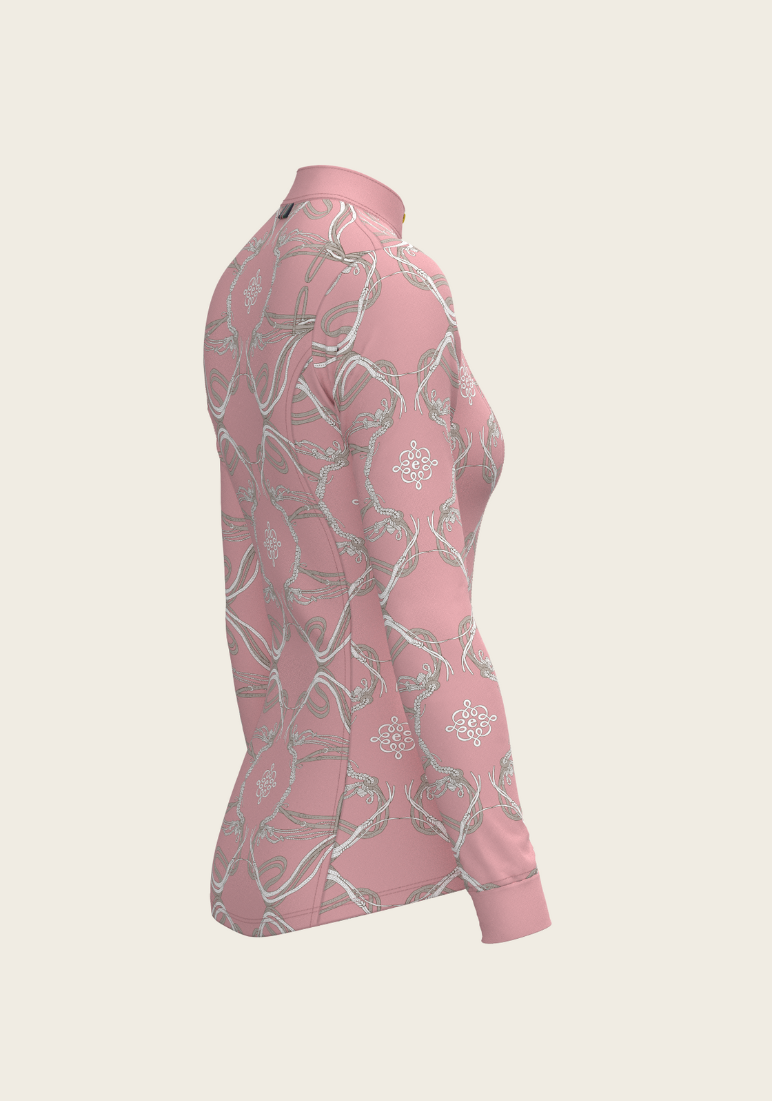 Roped Bridles on Rose Quarter Zip Sun Shirt