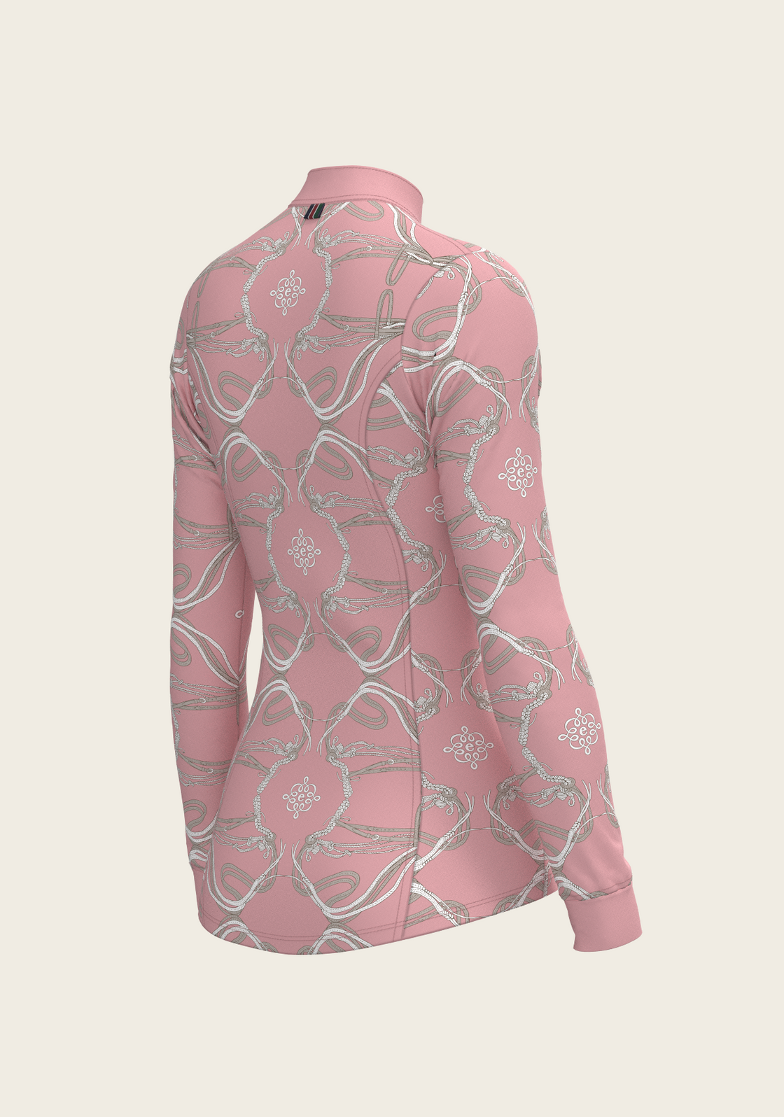 Roped Bridles on Rose Quarter Zip Sun Shirt