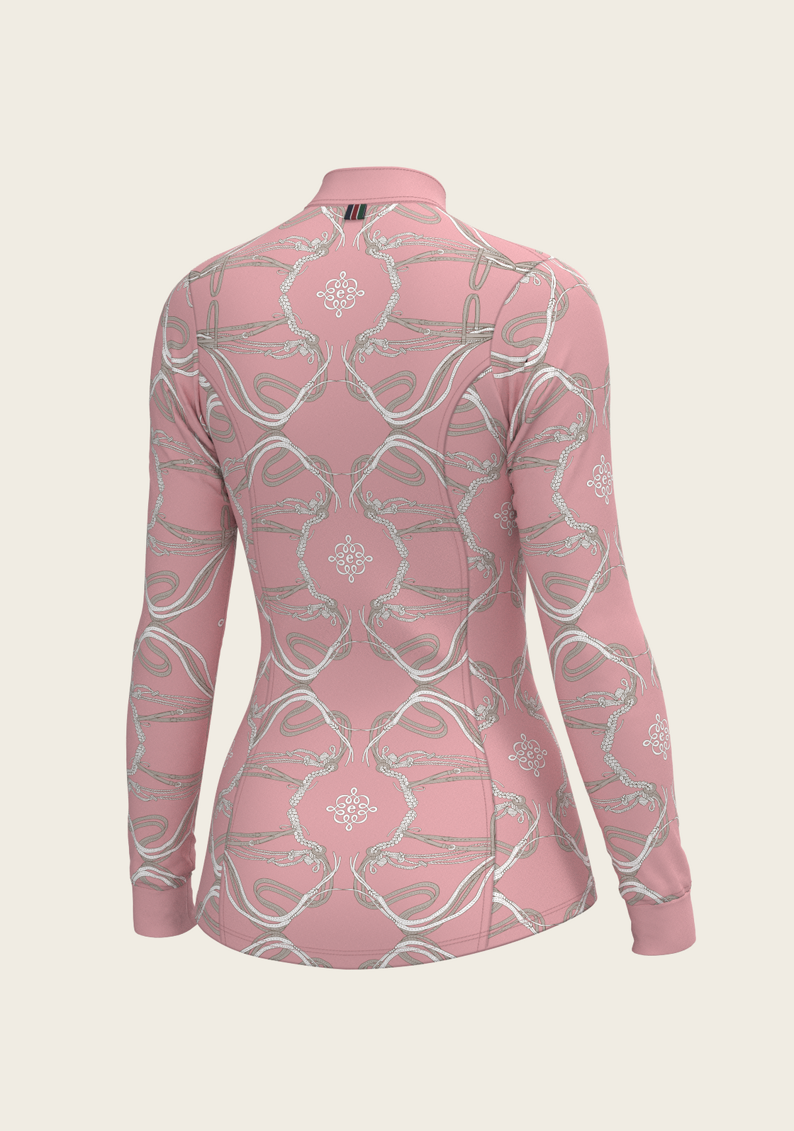 Roped Bridles on Rose Quarter Zip Sun Shirt