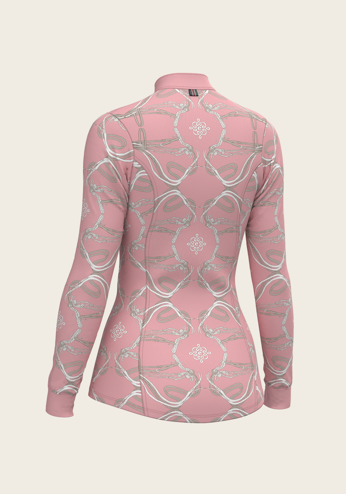Roped Bridles on Rose Quarter Zip Sun Shirt