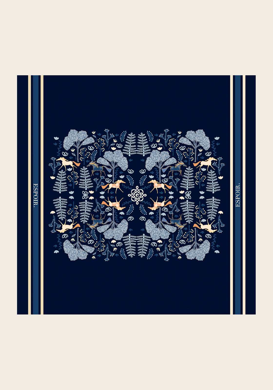 PRE ORDER • Forest on Navy Square Scarf