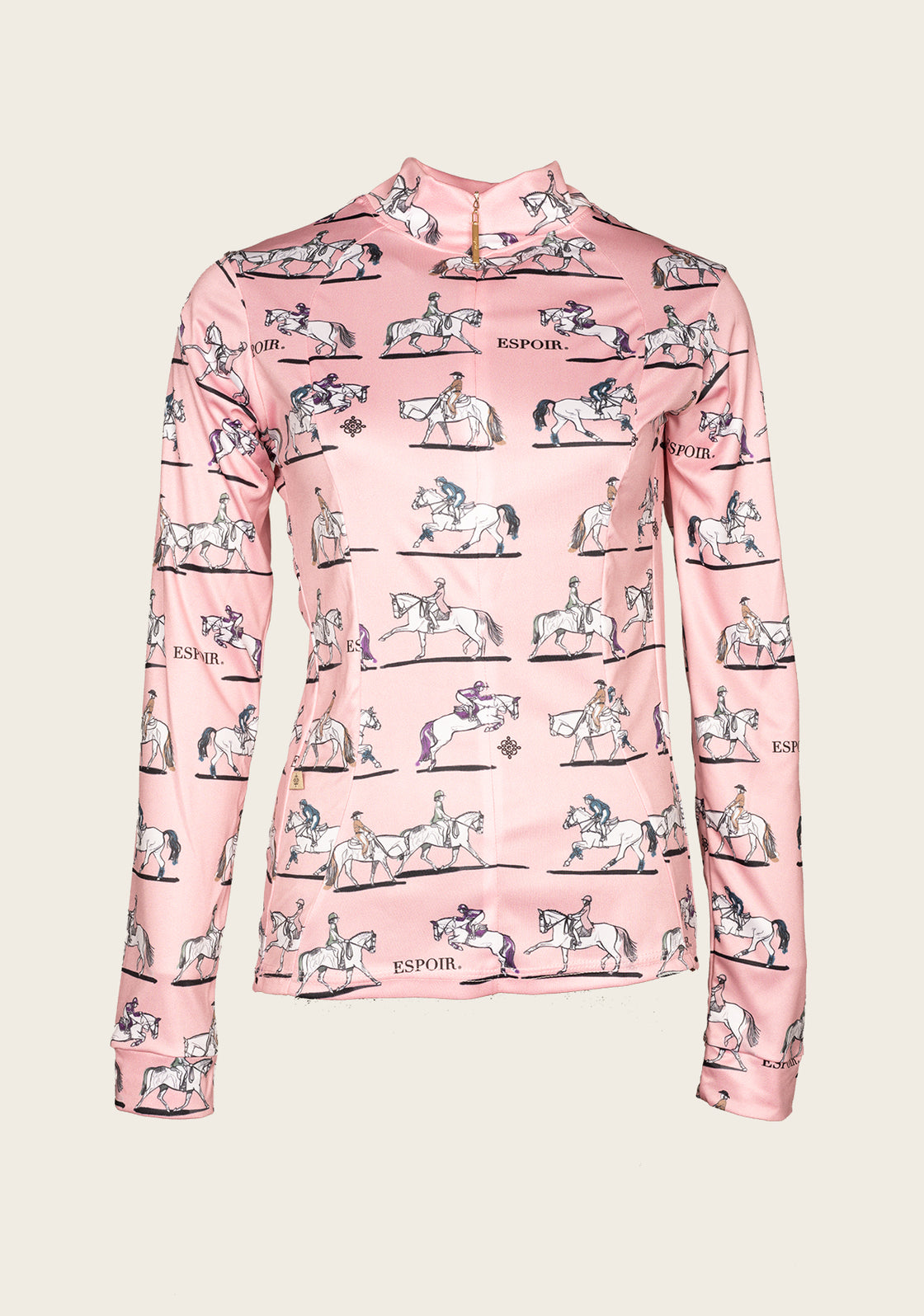 United Equestrian on Pink Quarter Zip Sun Shirt