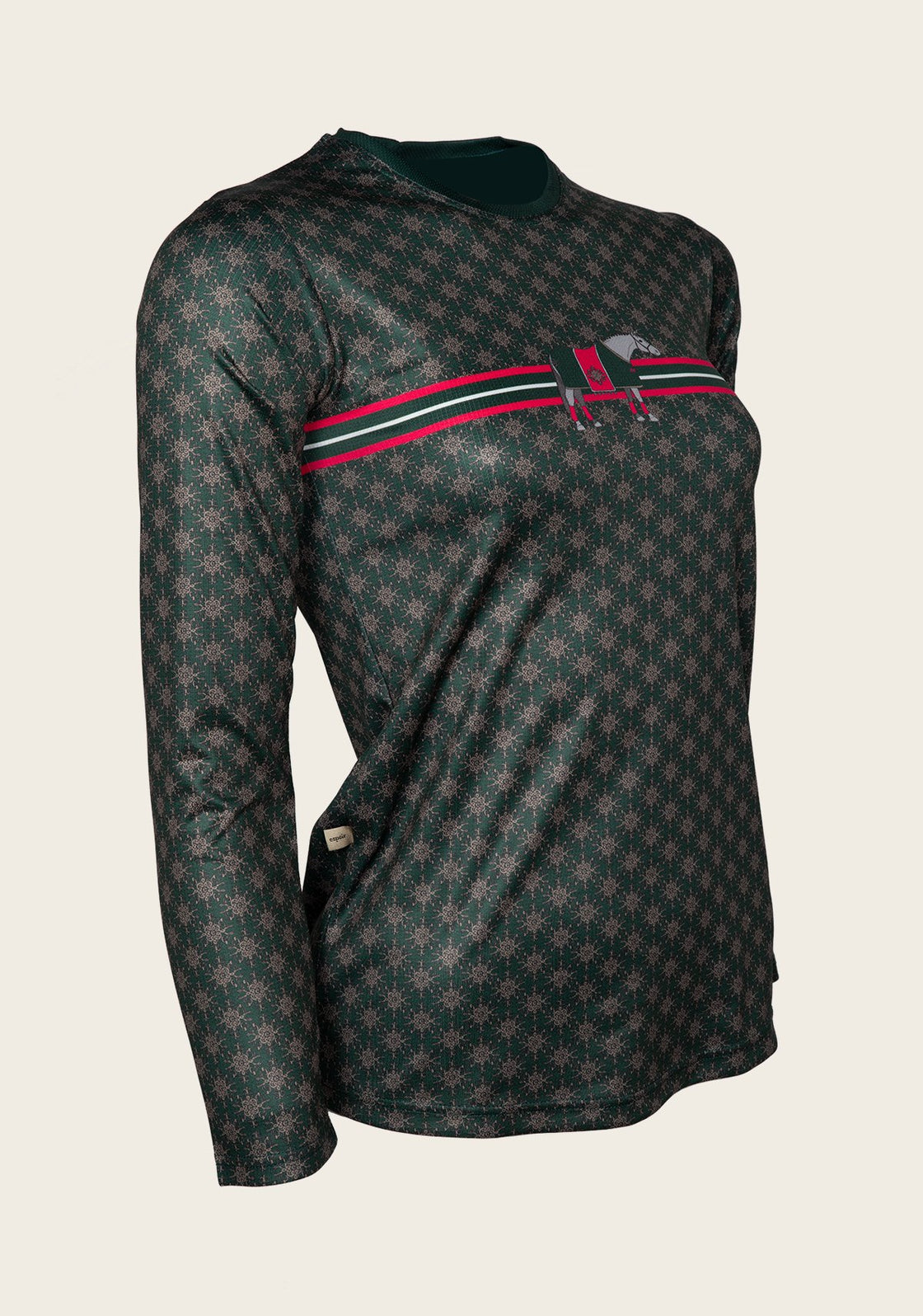 SALE   Espoir Lumiere Green & Pink Stripe T-Shirt