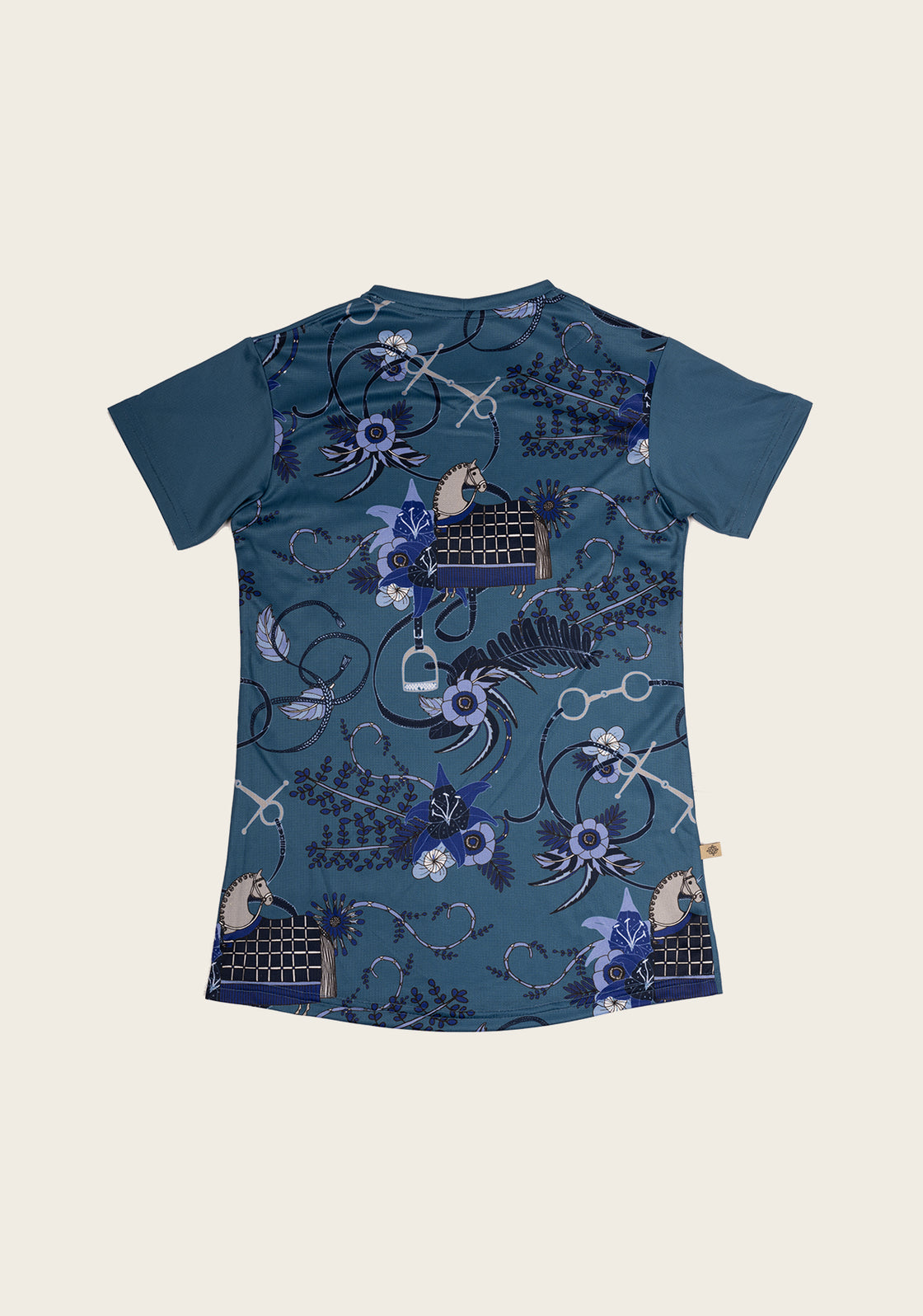 Botanical Blue on Harbor Blue T-Shirt