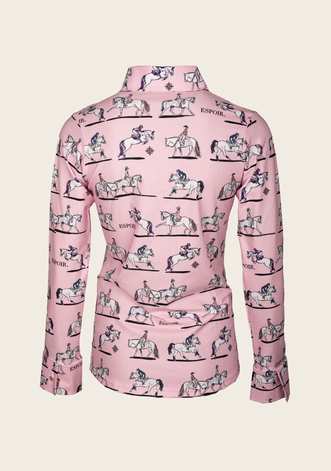 United Equestrian on Pink Ladies Button Shirt