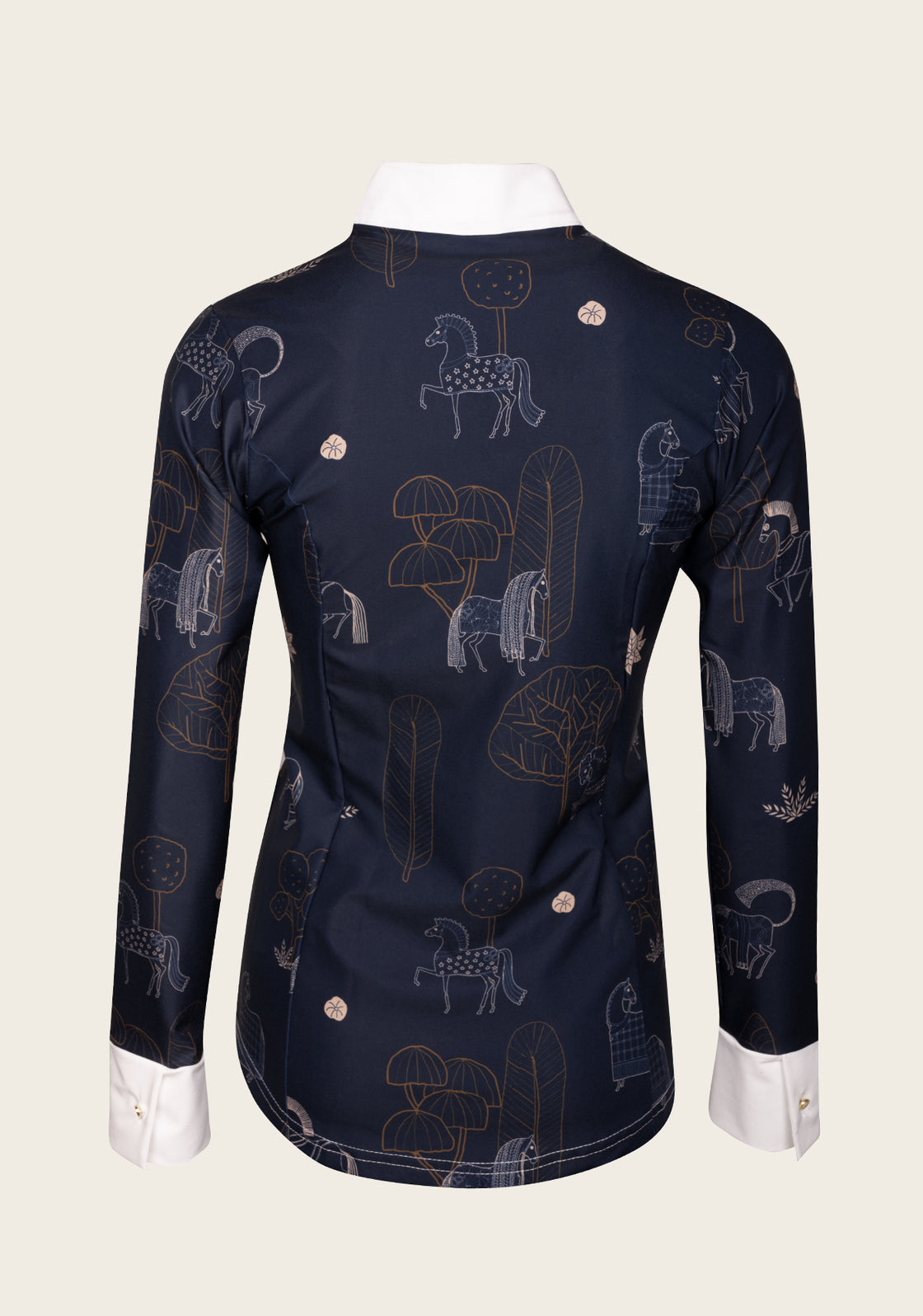 Navy Magic Blue Quarter Zip Show Shirt