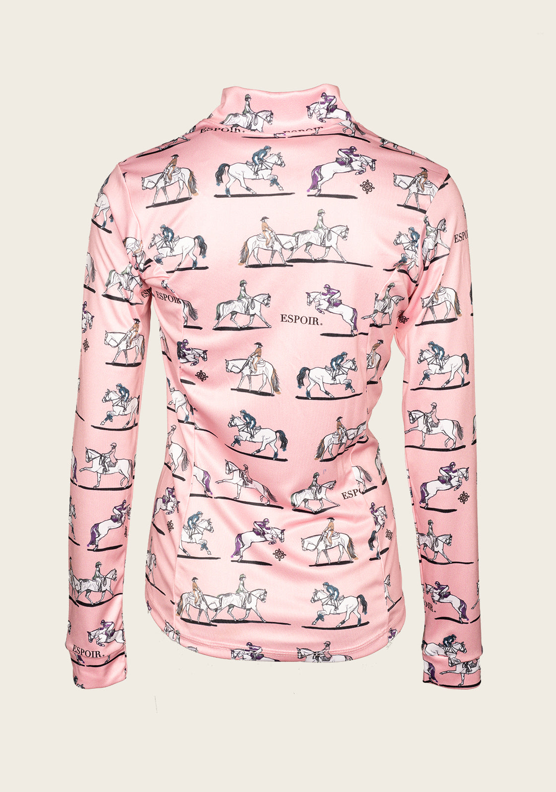 United Equestrian on Pink Quarter Zip Sun Shirt