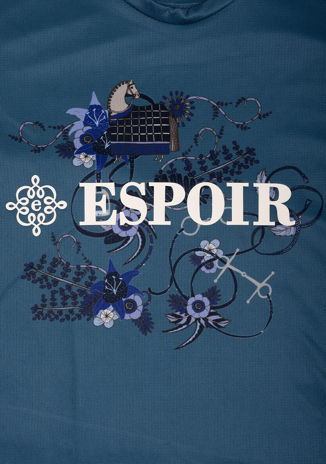 Botanical Blue on Harbor Blue T-Shirt