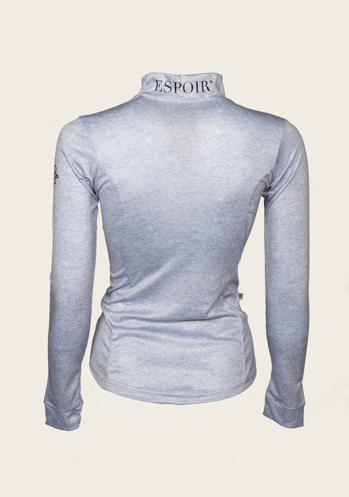 Espoir Lumiere Eternal Collection Melange Grey Quarter Zip Sun Shirt