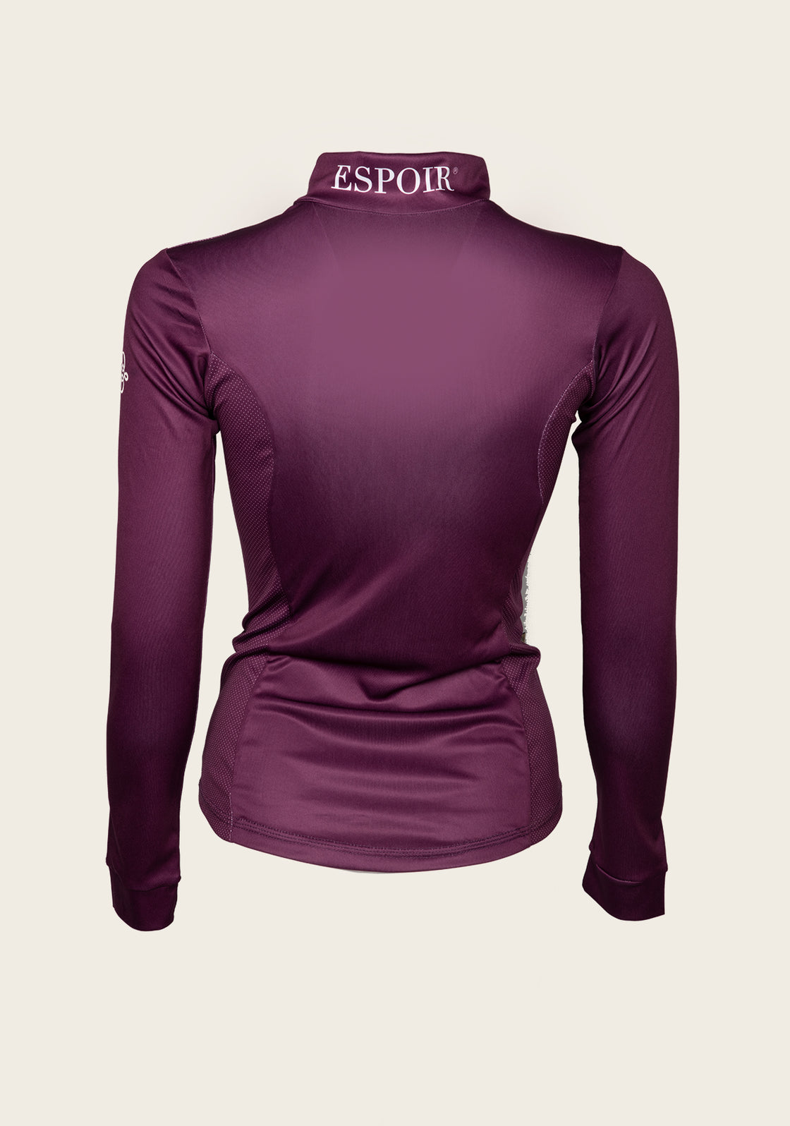 Espoir Lumiere Eternal Collection Plum Quarter Zip Sun Shirt