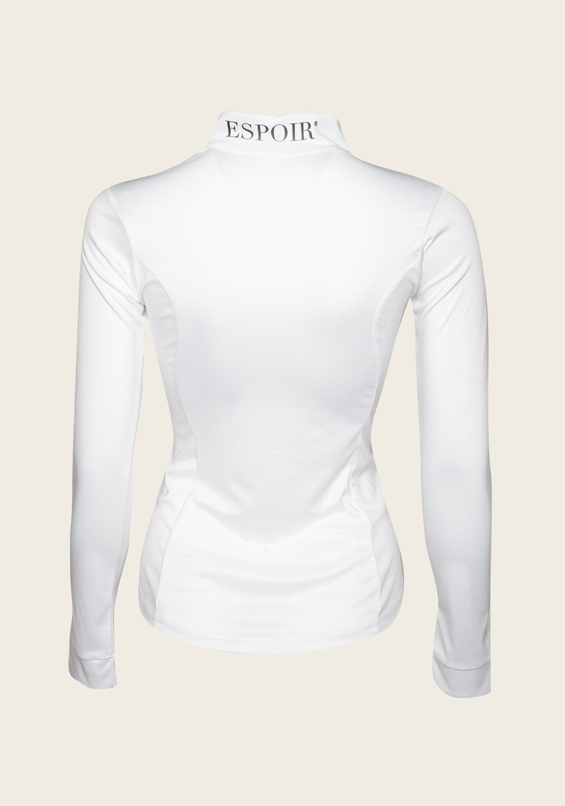 Espoir Lumiere Eternal Collection White Quarter Zip Sun Shirt