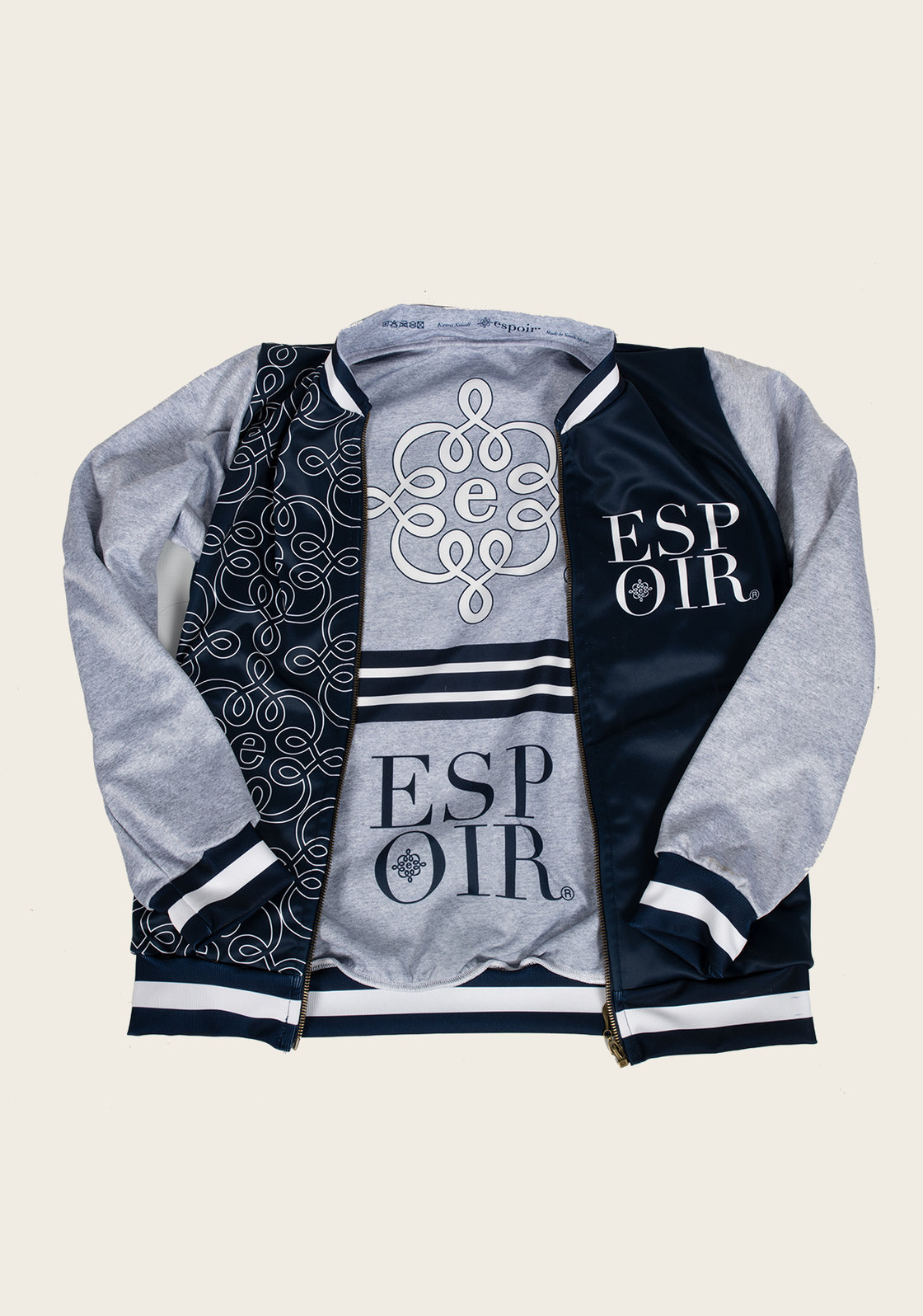 ON SALE!!!  Espoir Navy SPORT Bomber Jacket