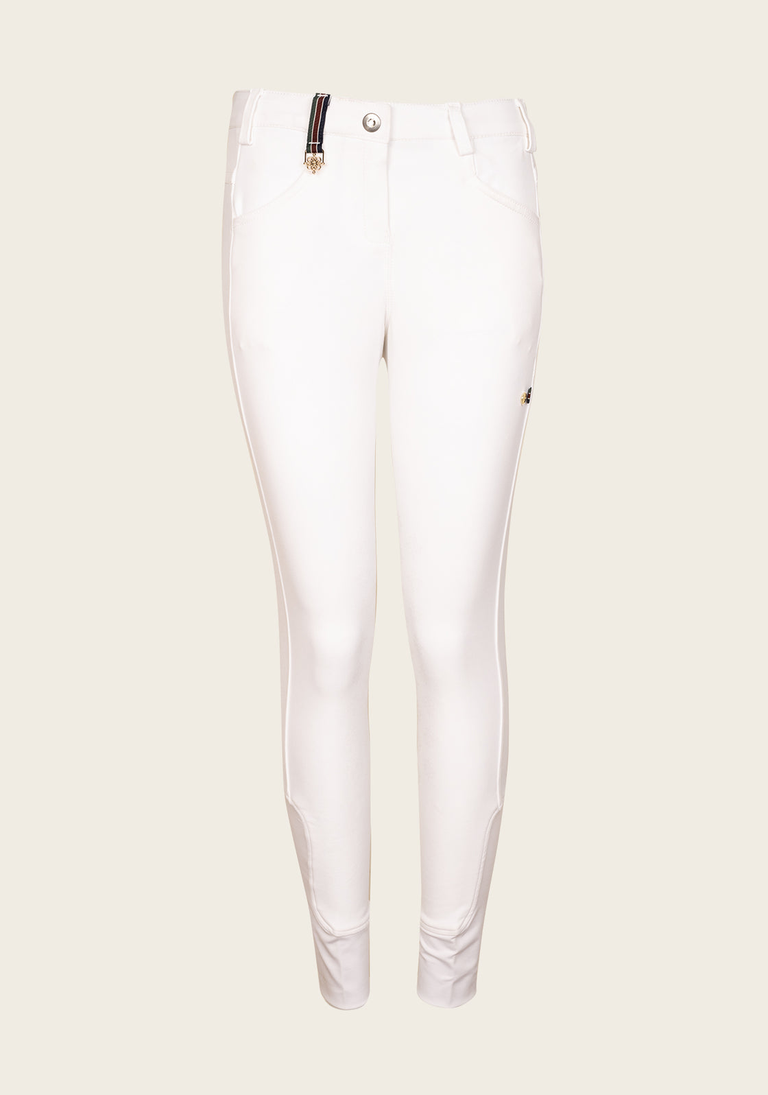 Espoir Coquet White Show Bamboo Breeches