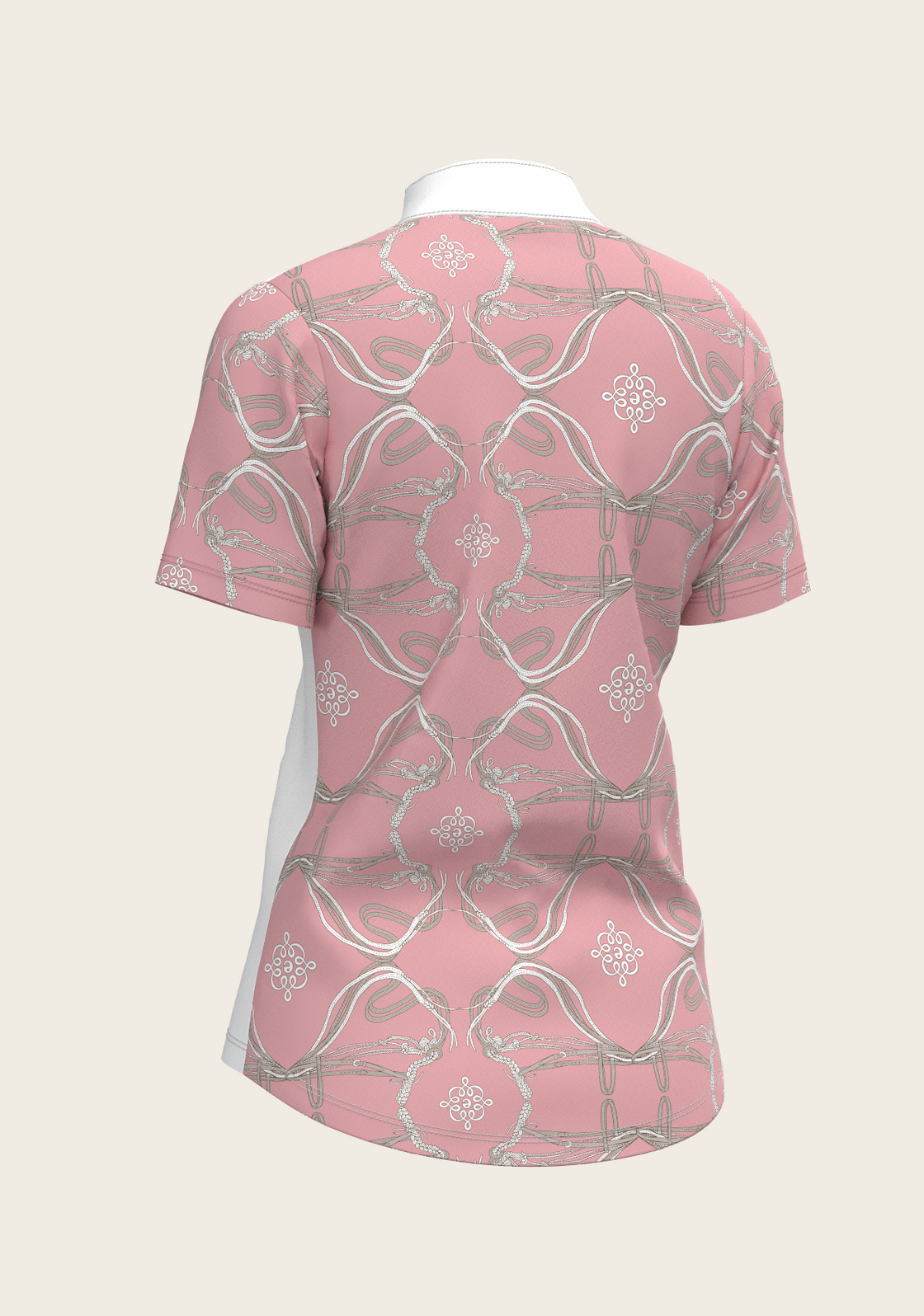 Roped Bridles on Rose Short Sleeve Show Shirt