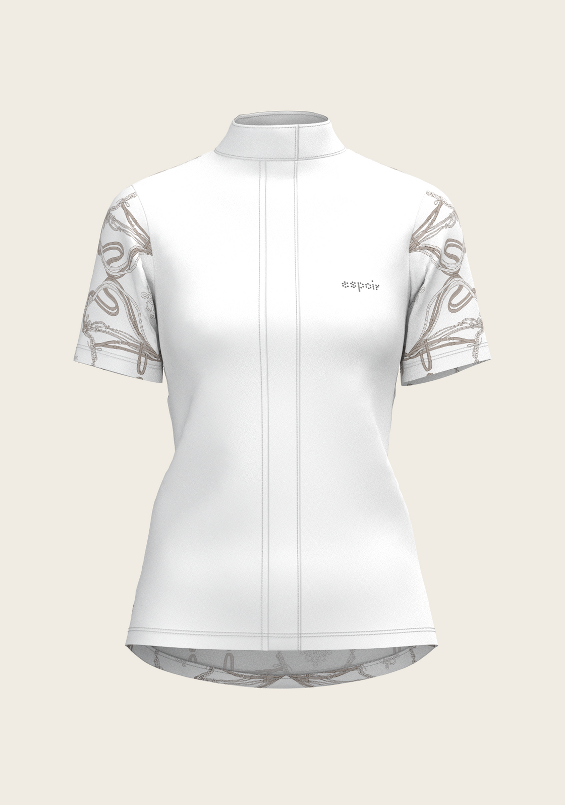 Roped Bridles on White Short Sleeve Show Shirt