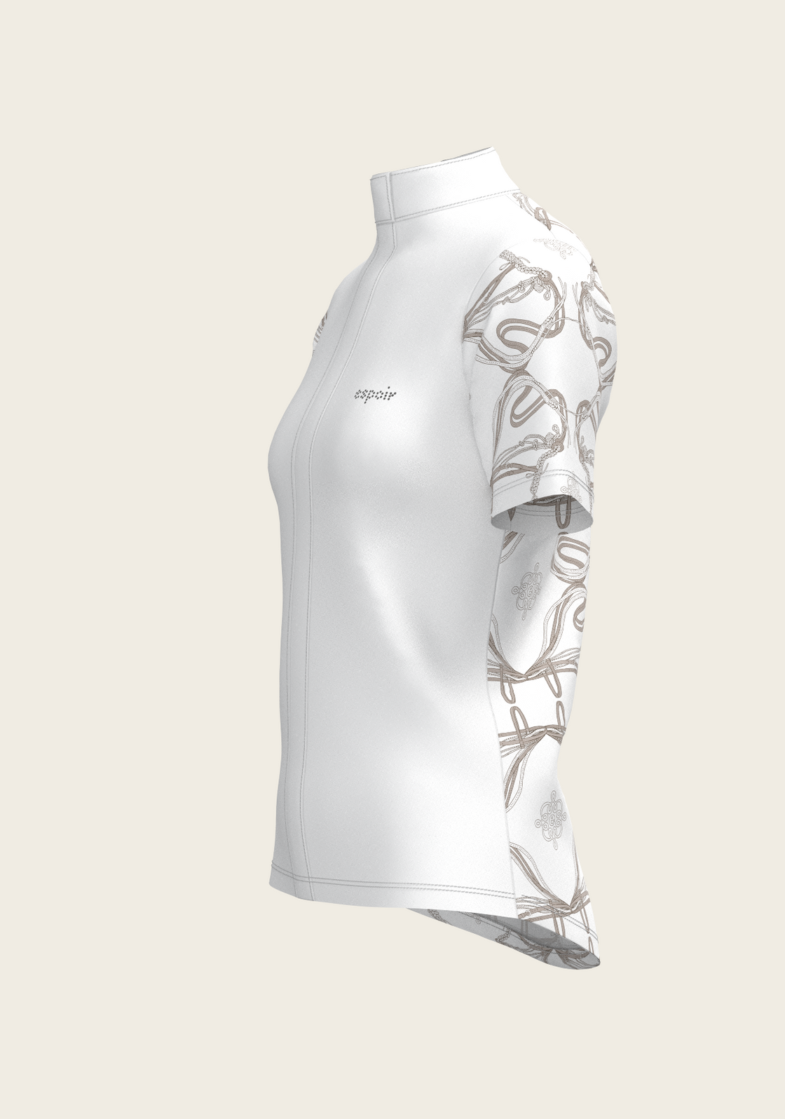 Roped Bridles on White Short Sleeve Show Shirt