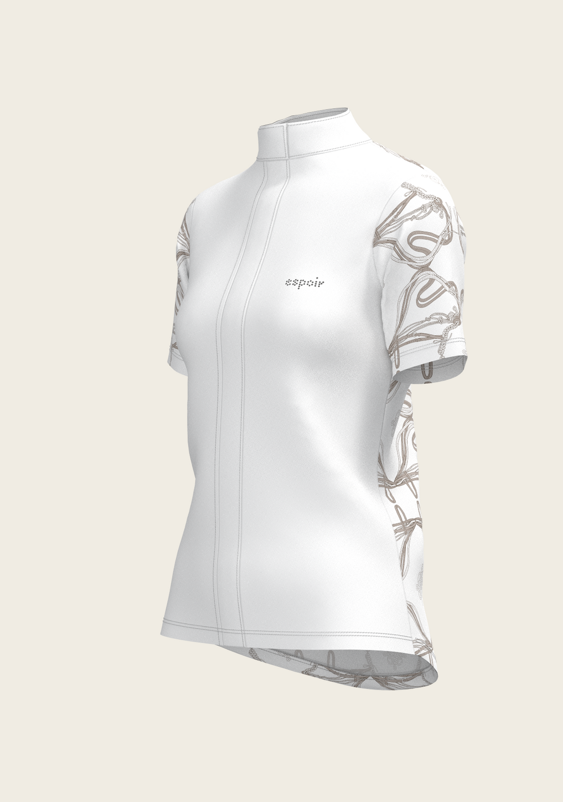 Roped Bridles on White Short Sleeve Show Shirt