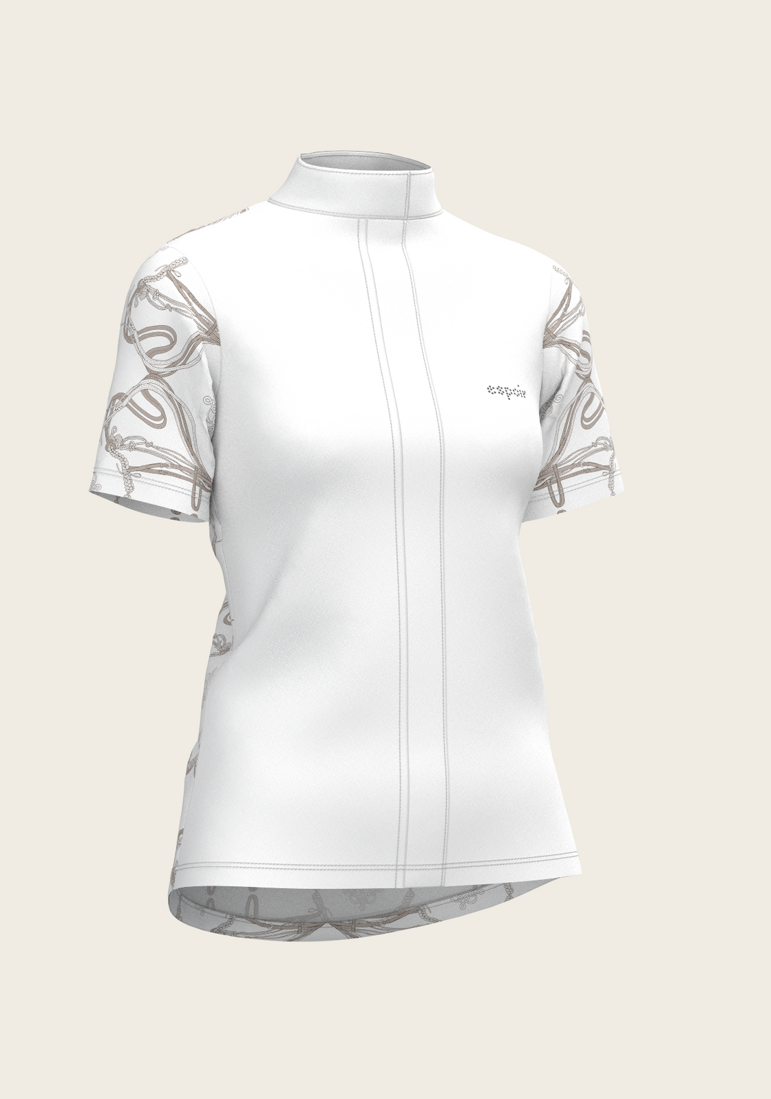 Roped Bridles on White Short Sleeve Show Shirt