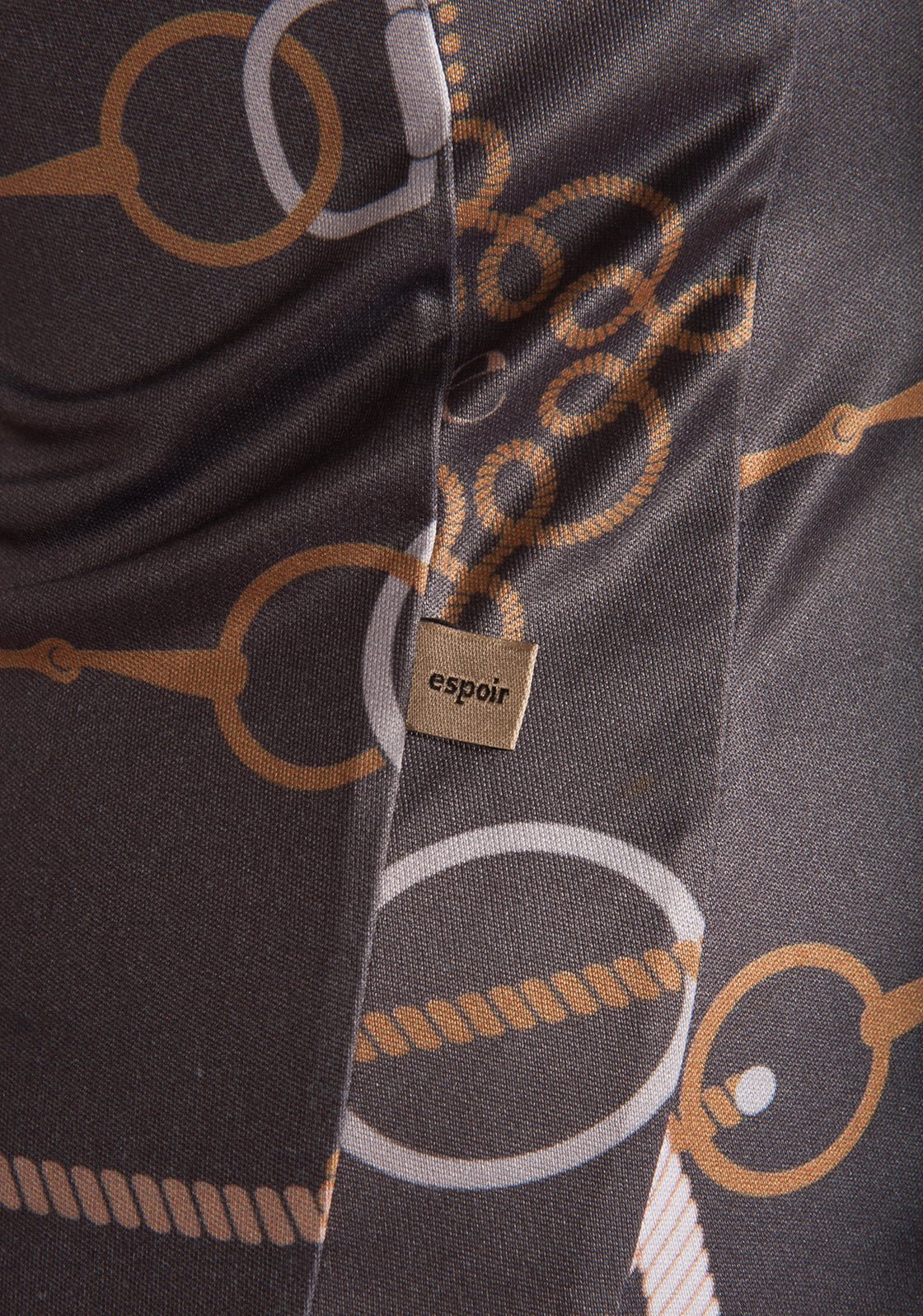 Grey Knitted Chord Quarter Zip Sun Shirt